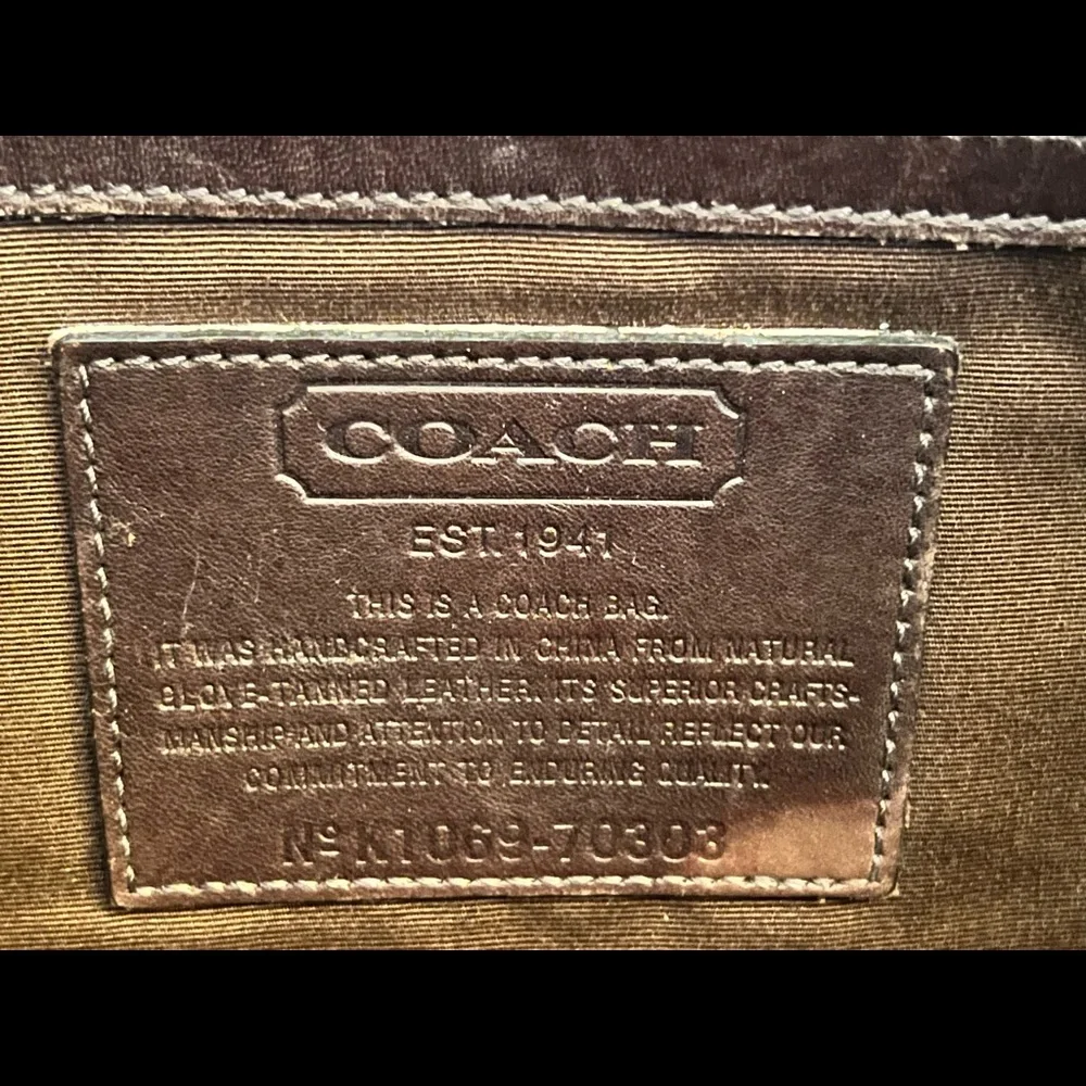 Coach computer bag/briefcase from early 2000s.